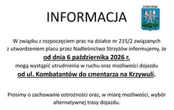 Zdjęcie do Utrudnienia w ruchu drogowym