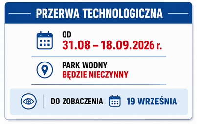 Zdjęcie do Przerwa technologiczna - Park Wodny w Strzyżowie będzie tymczasowo nieczynny