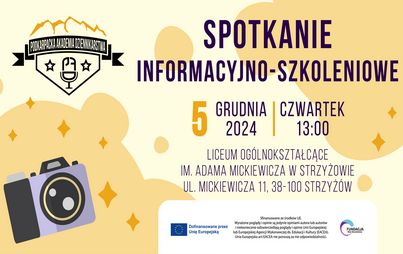 Zdjęcie do &bdquo;Podkarpacka Akademia Dziennikarstwa&rdquo; &ndash; Spotkanie informacyjno-szkoleniowe