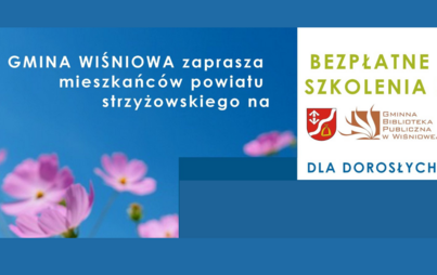 Zdjęcie do Gmina Wiśniowa zaprasza na bezpłatne szkolenia i wakacyjne zajęcia
