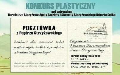 Zdjęcie do Konkurs plastyczny &bdquo;Poczt&oacute;wka z Pog&oacute;rza Strzyżowskiego&rdquo; &ndash; edycja 2025