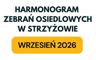Zdjęcie do Harmonogram Spotkań osiedlowych i wiejskich w Gminie Strzyżow- Wrzesień 2026