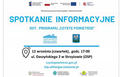 Zdjęcie do Spotkanie informacyjne dotyczące Programu Priorytetowego &bdquo;Czyste Powietrze&quot;